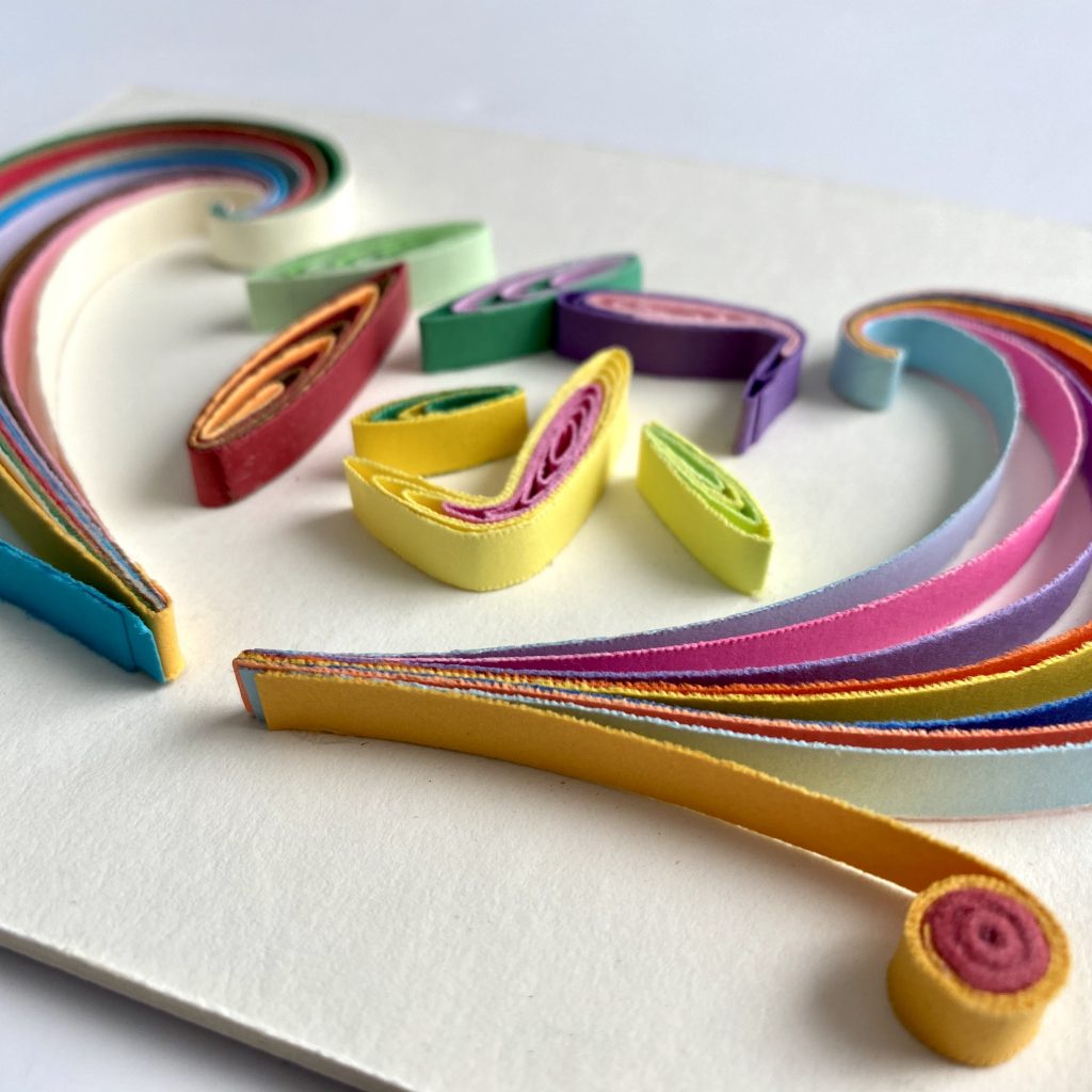 Unique Handmade Paper Quilling Chinese Character