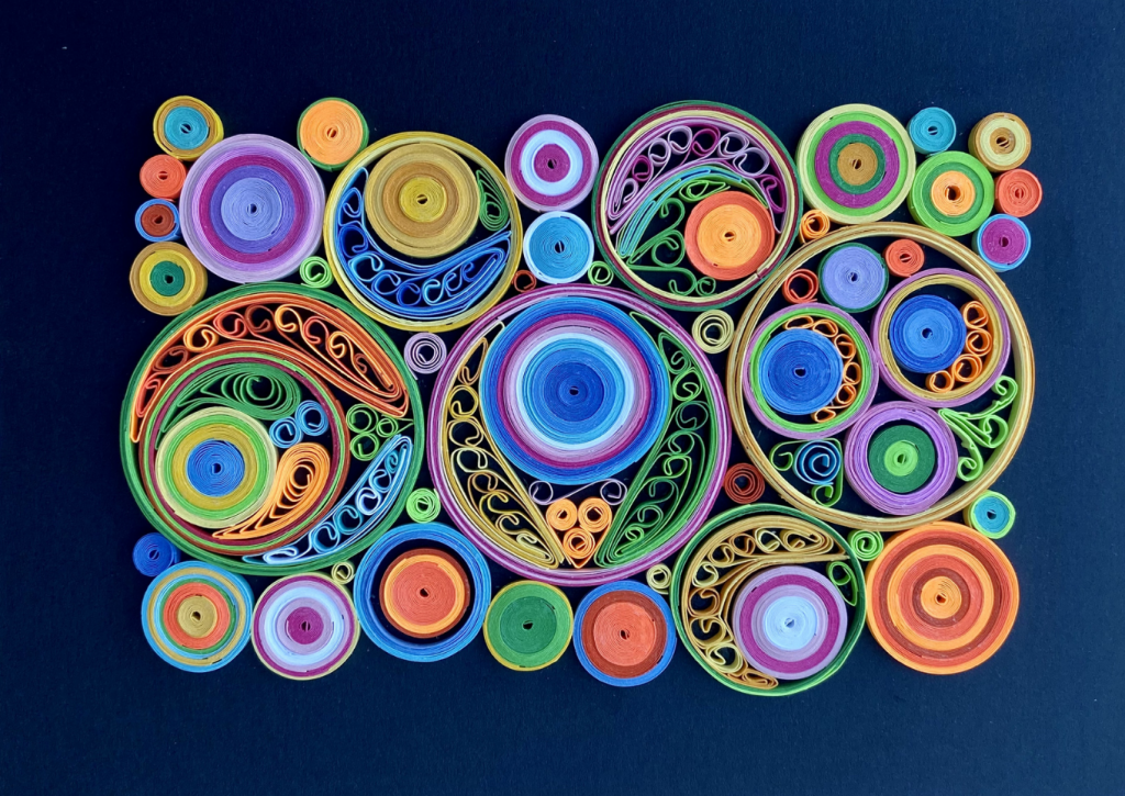 Paper Quilling Art Universe Abstract