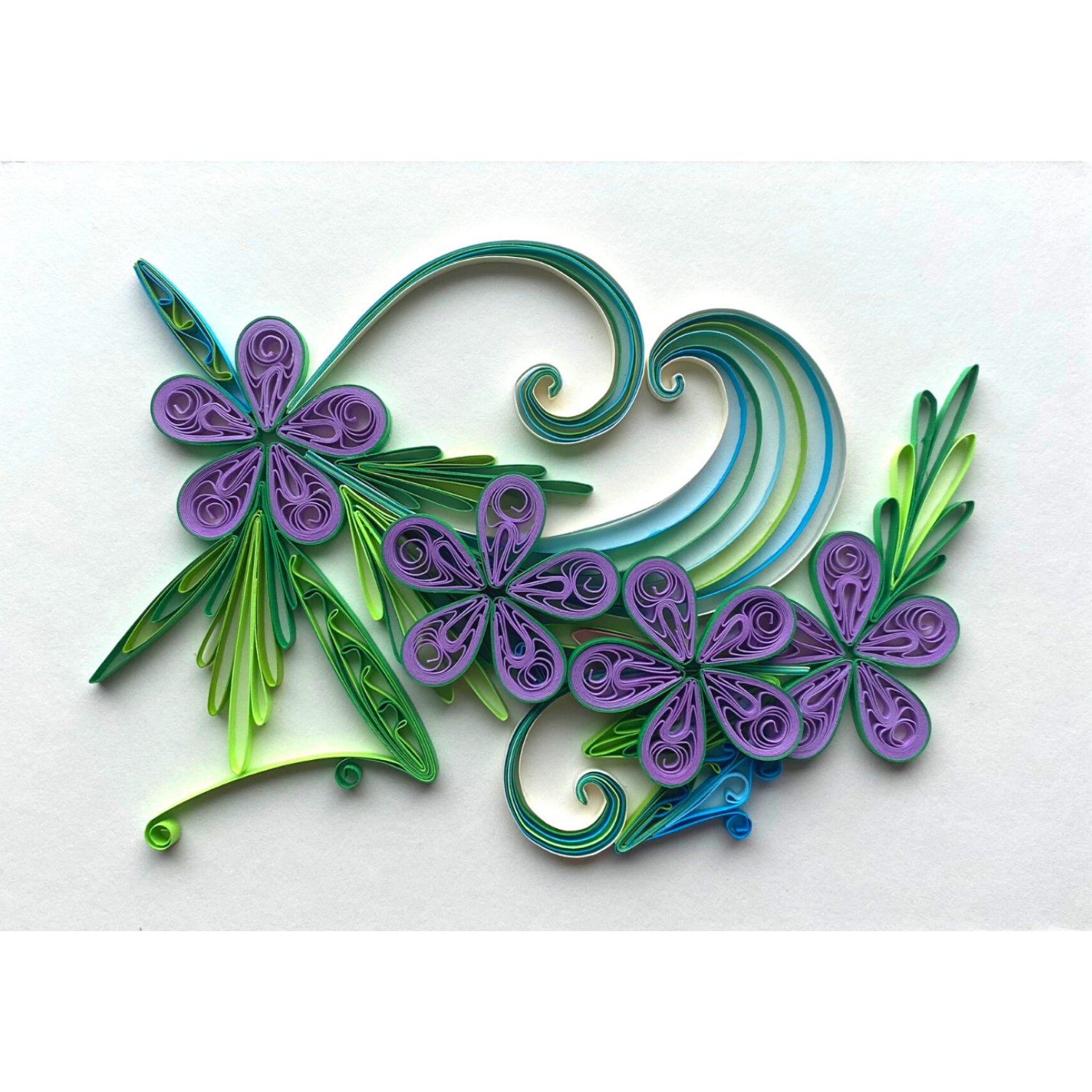 Quilling Card 3D Flower Butterfly Dedicated Paper Handmade Art Handcrafted Card 
