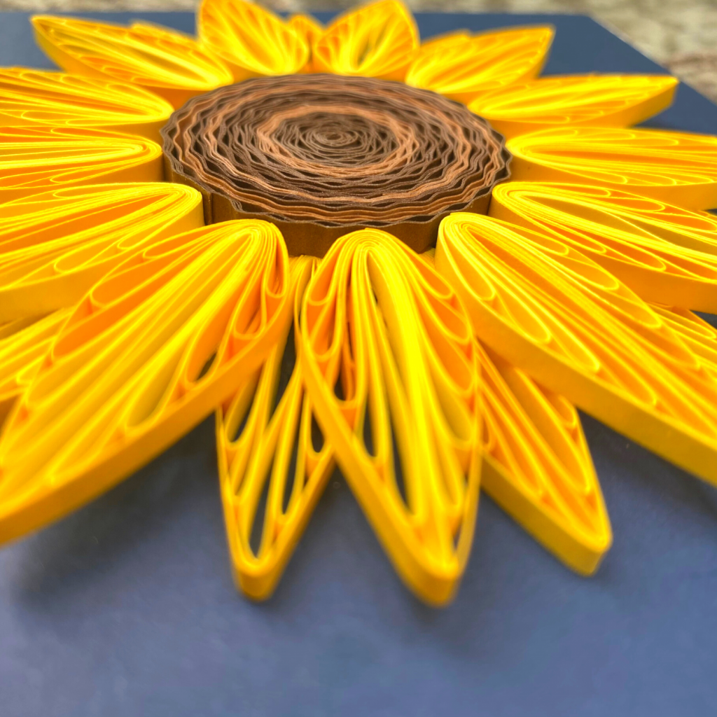 Giant Sunflower Quilling Paper Art