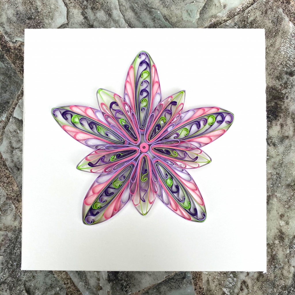 Quilling 3D Colorful Flowers Paper Art