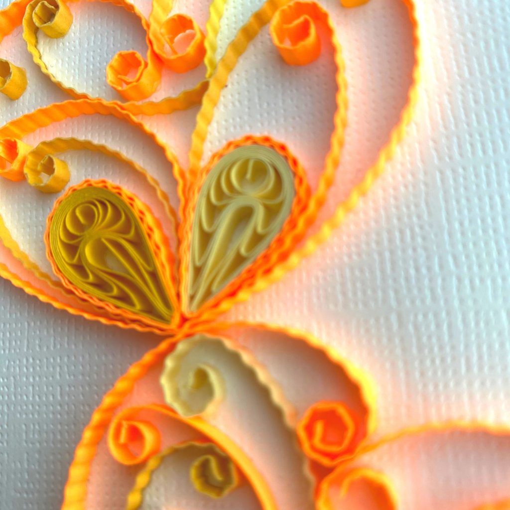 Double Hearts Card Quilling Paper Art